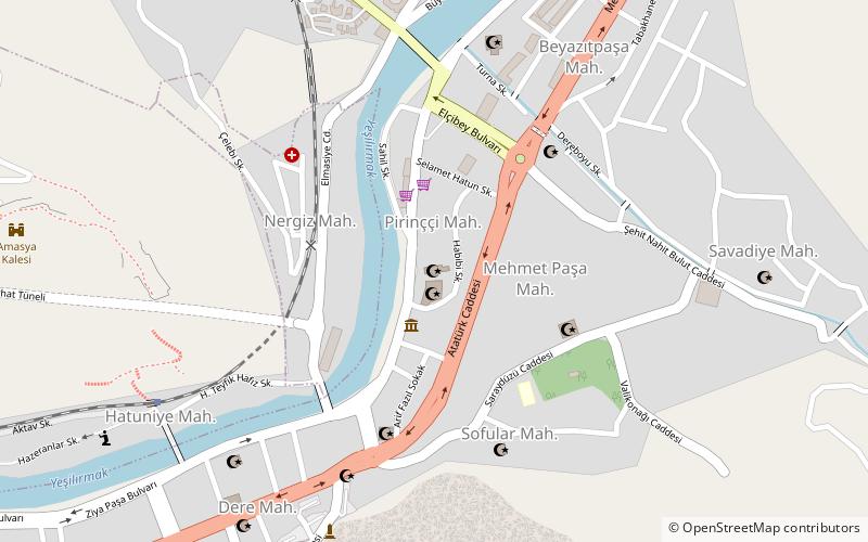 mehmet pasa camii amasya location map