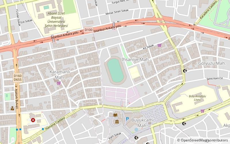 Bolu Atatürk Stadium location map