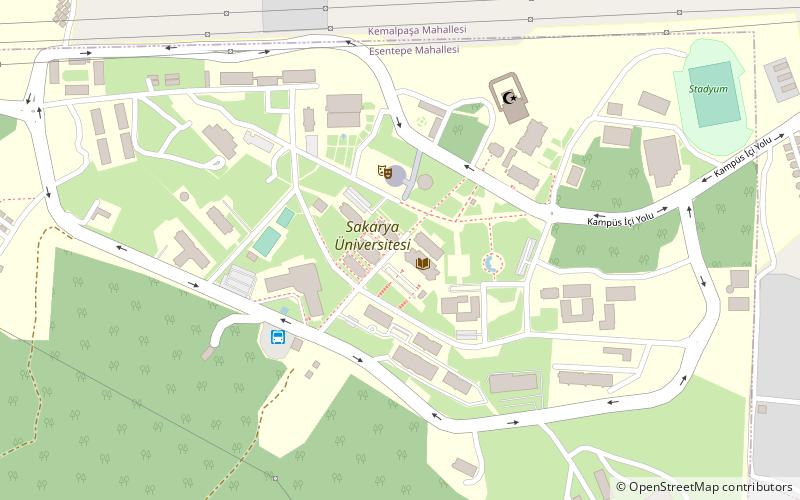 Sakarya Üniversitesi location map