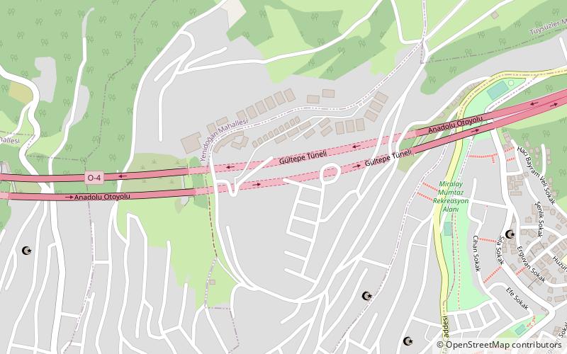 Gültepe Tunnel location map