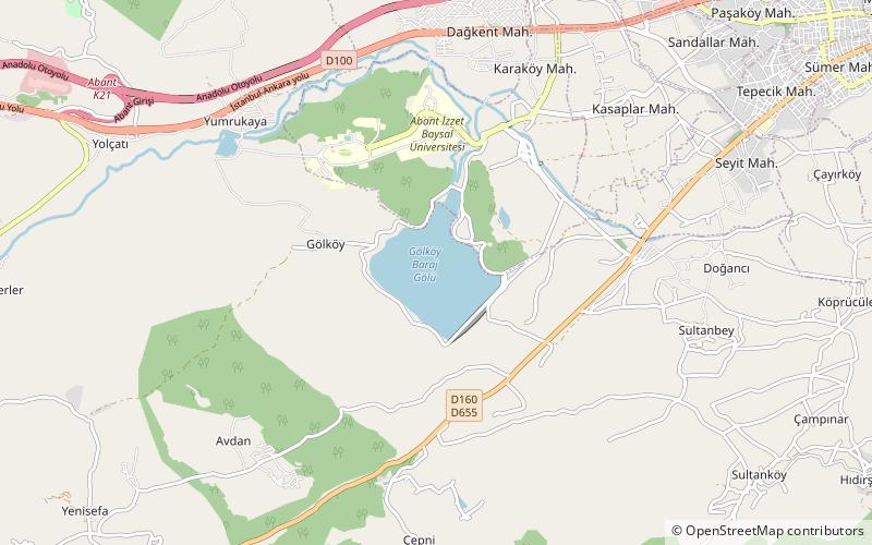 golkoy dam location map