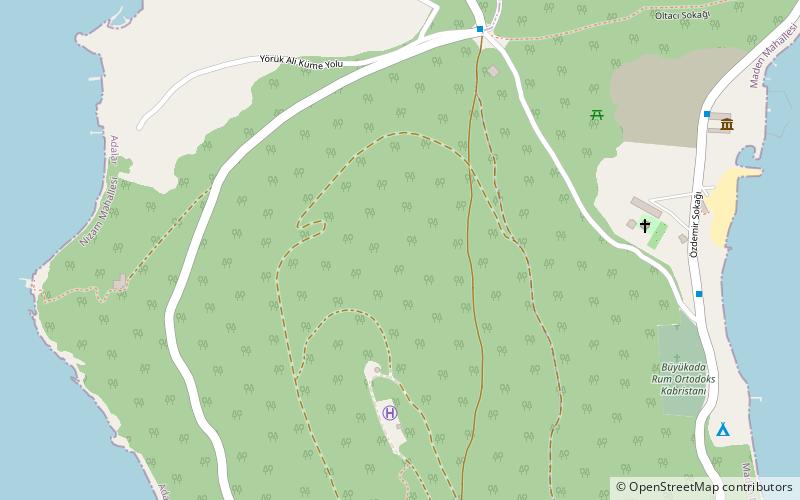 dilburnu nature park buyukada location map