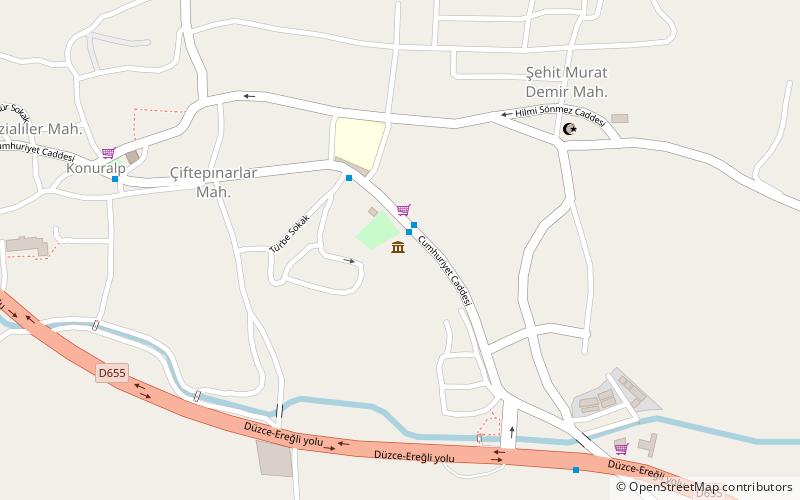 Konuralp Museum location map