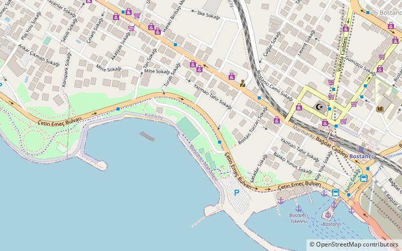 bostanci ferry terminal istanbul location map