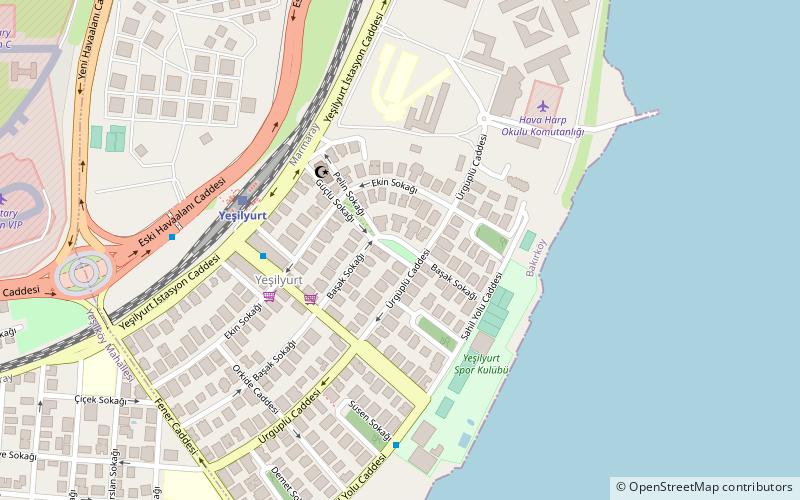 yesilyurt istanbul location map