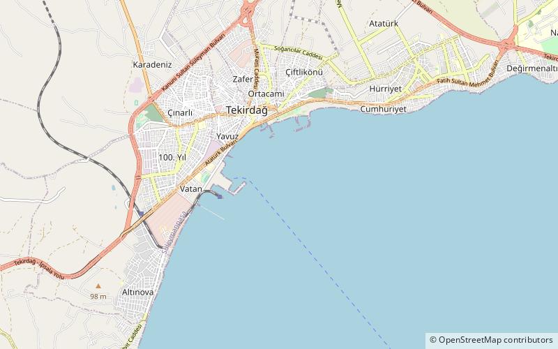 bisanthe tekirdag location map