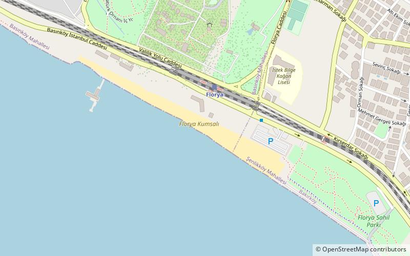 florya kumsali istanbul location map