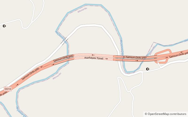 Asarkayası Tunnel location map
