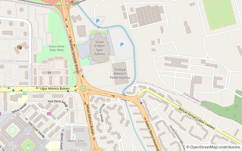 ahmet comert sport hall istanbul location map