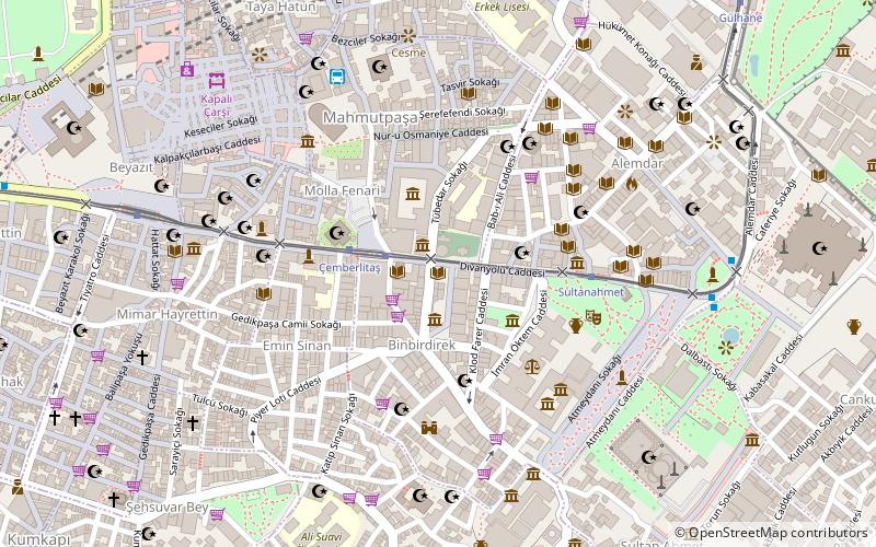 Köprülü Library location map