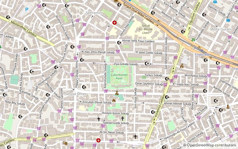 Mocius-Zisterne location map