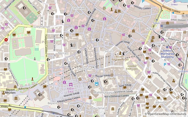 Mahmutpasha Bazaar location map
