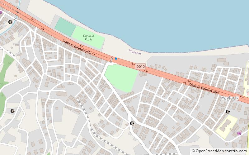akcaabat fatih stadium trabzon location map