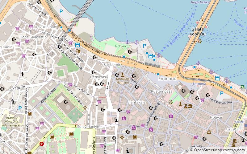 Tahtakale Hamam location map