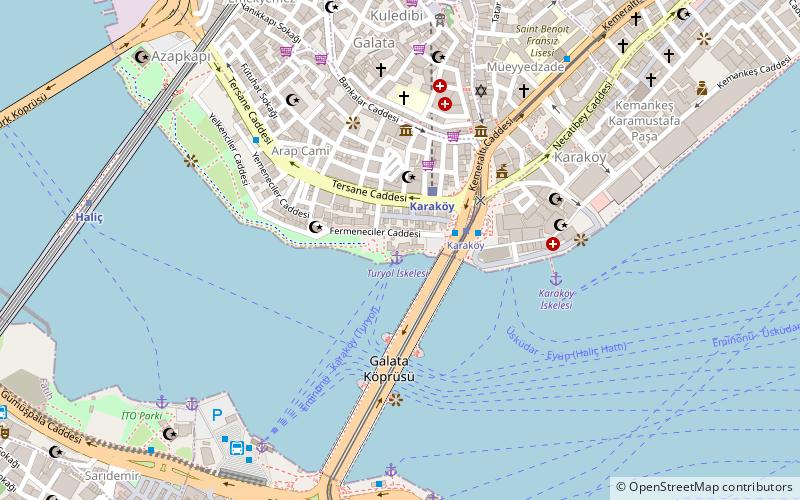 Karaköy Pier location map