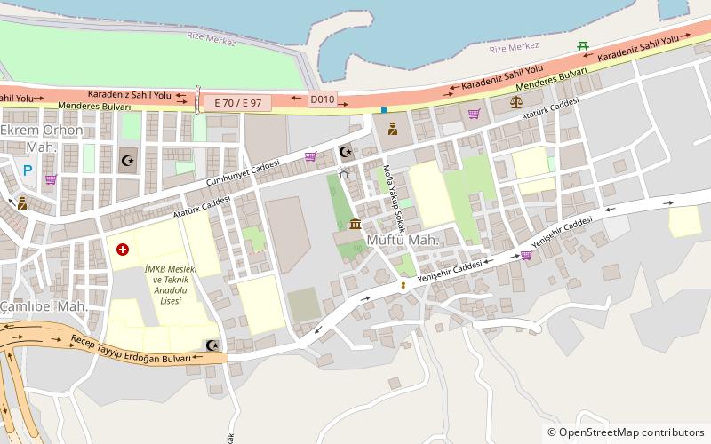 rize ataturk museum location map