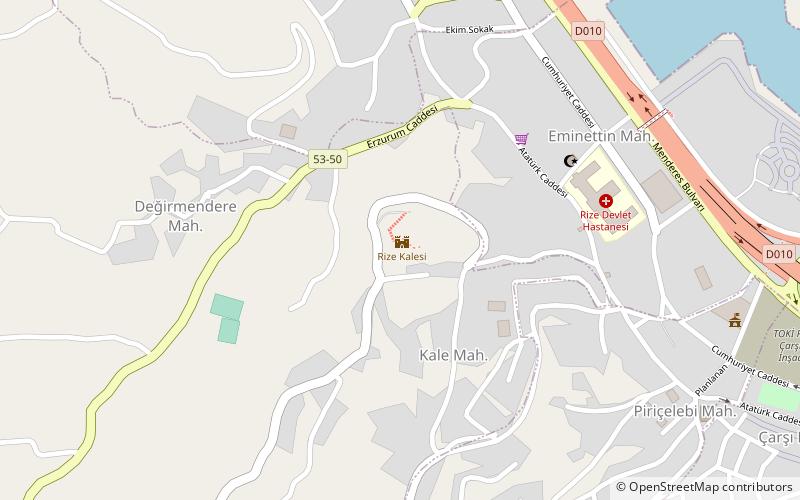 Rize Kalesi location map
