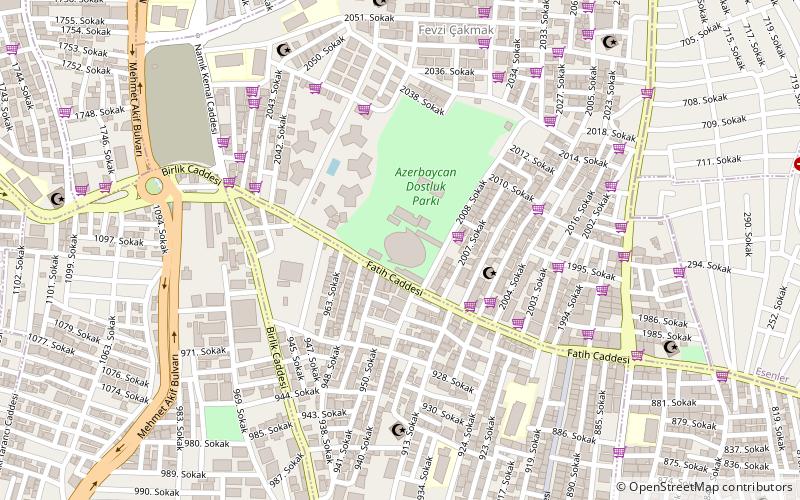 bagcilar olympic sport hall estambul location map