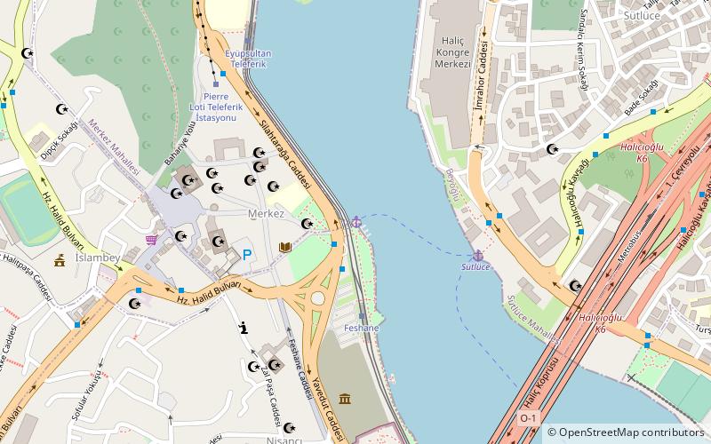 eyup pier location map