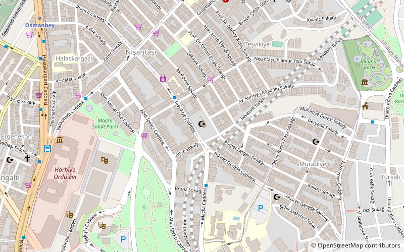 Teşvikiye-Moschee location map