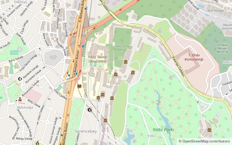 Yıldız Technical University location map