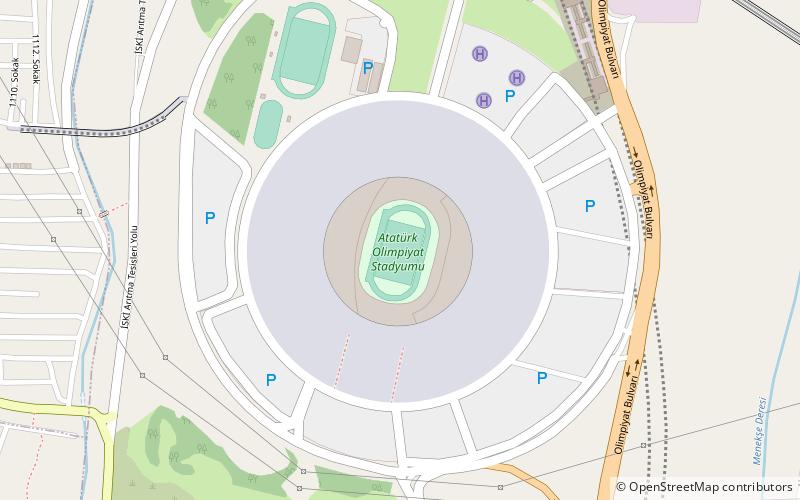 Stade olympique Atatürk location map