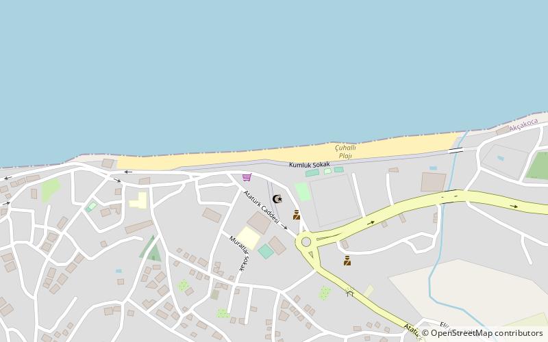 cuhalli plaji akcakoca location map