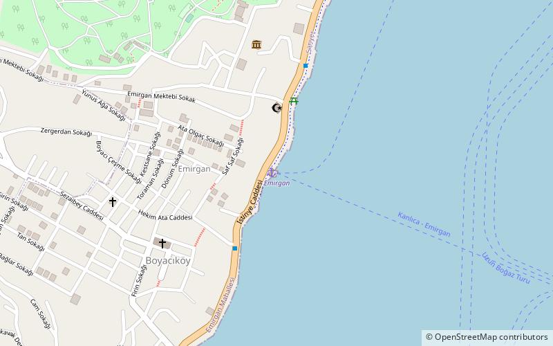 Emirgan Pier location map