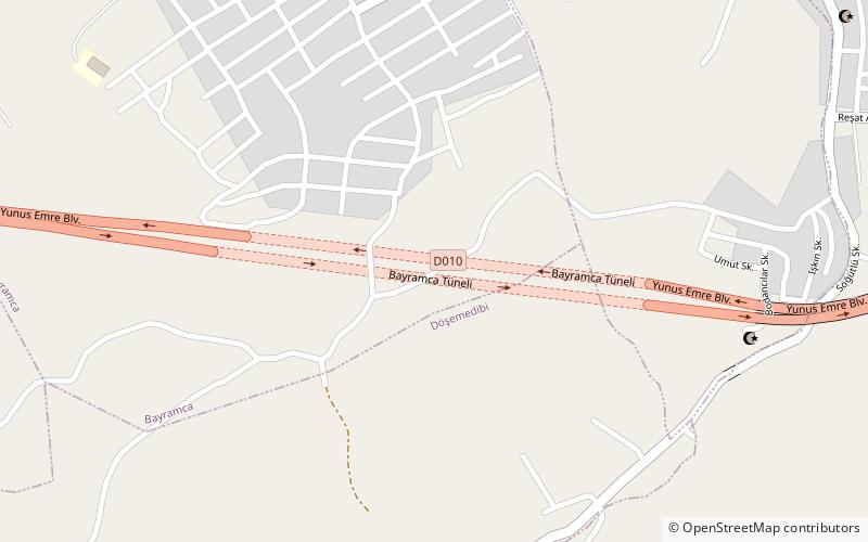 bayramca tunnel unye location map
