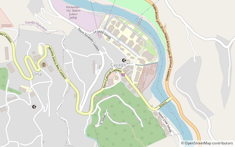 artvin coruh university location map