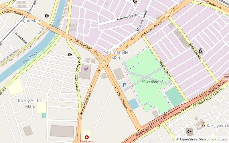 canik ataturk sports hall samsun location map