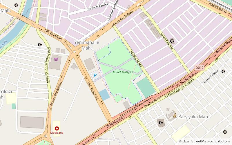 Samsun 19 Mayıs Stadium location map