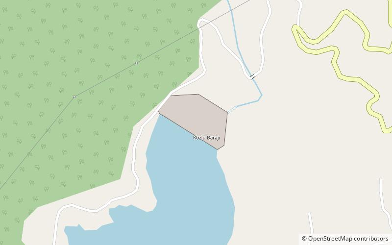 Kozlu Dam location map
