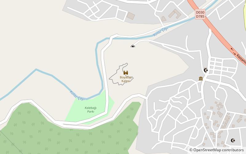 Boyabat Castle location map