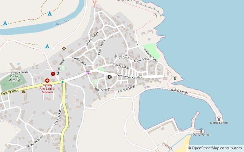 Kıyıköy location map