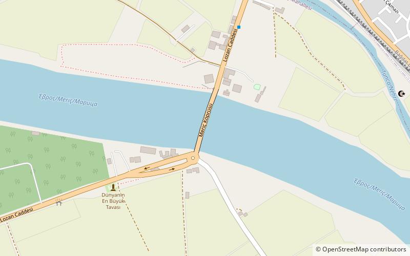 Meriç Bridge location map