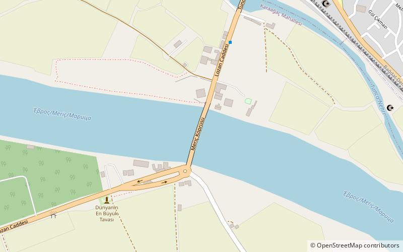 Tunca Bridge location map