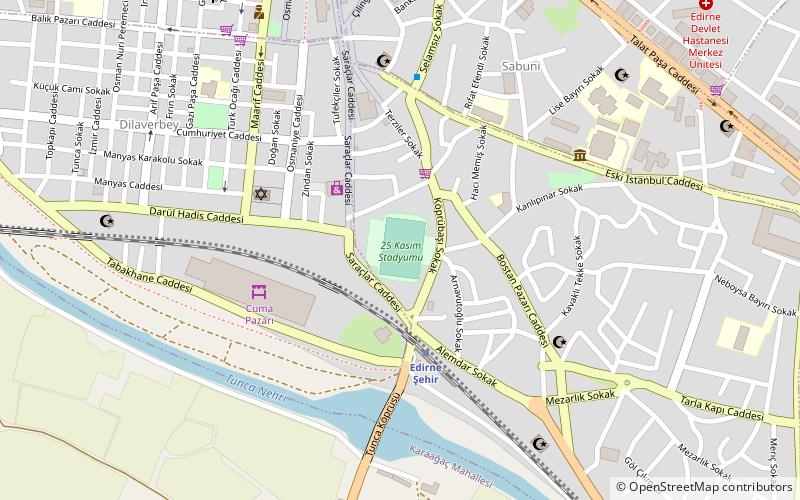 25 kasim stadyumu edirne location map