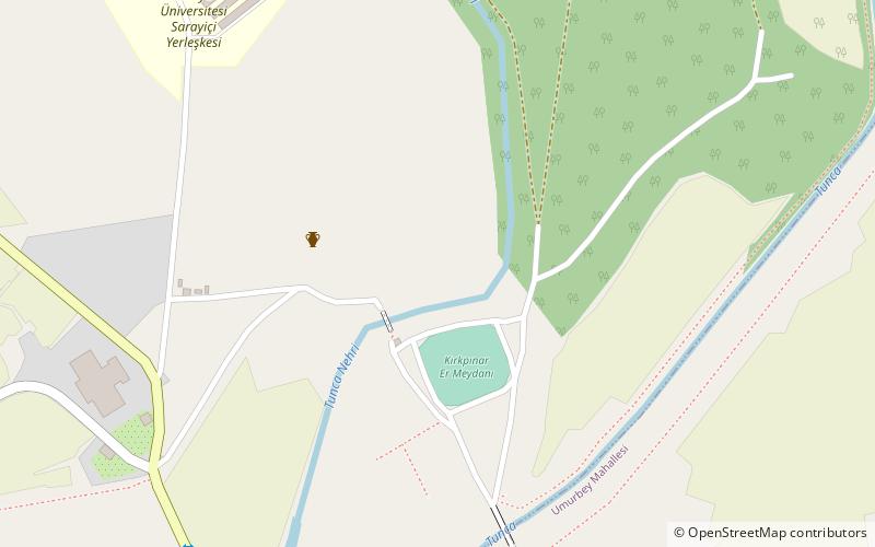 Balkan Wars Memorial Cemetery in Edirne location map
