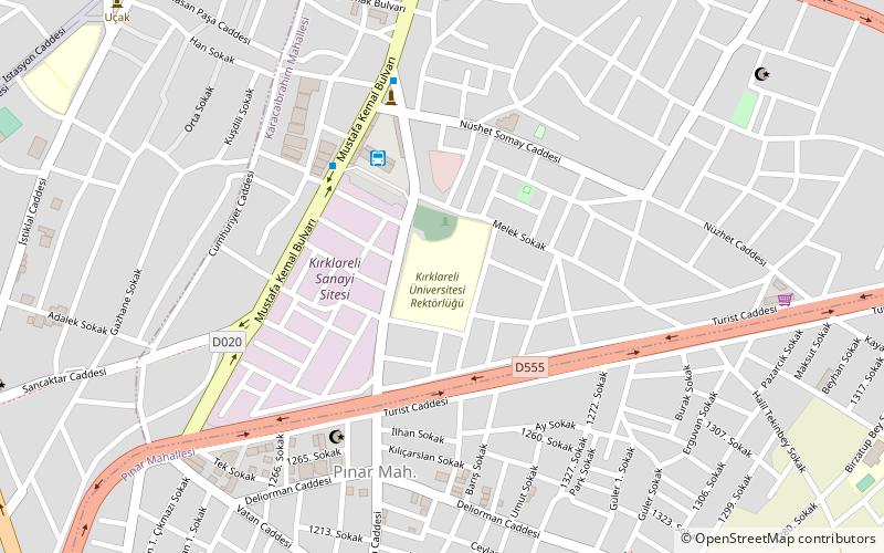 Kırklareli University location map