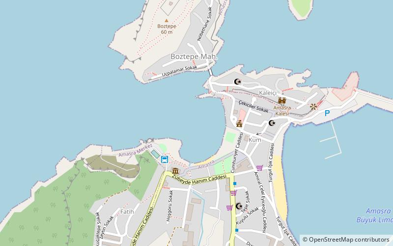 kucuk liman plaji amasra location map