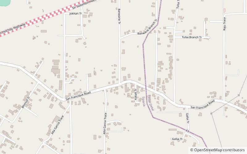 banwari trace debe location map