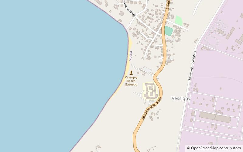 Vessigny Beach location map