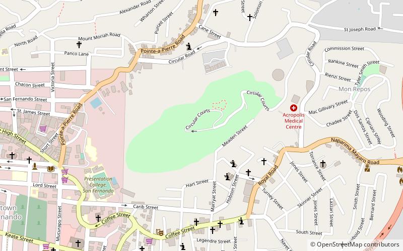 San Fernando Hill location map