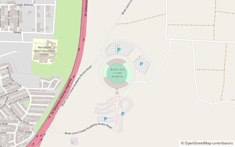 Brian Lara Cricket Academy location map