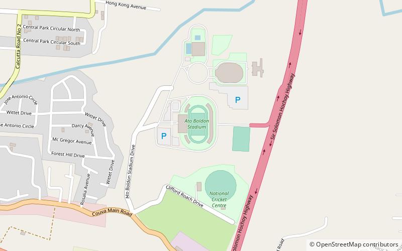 Ato Boldon Stadium location map