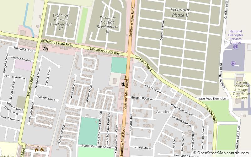 Rienzi Complex location map