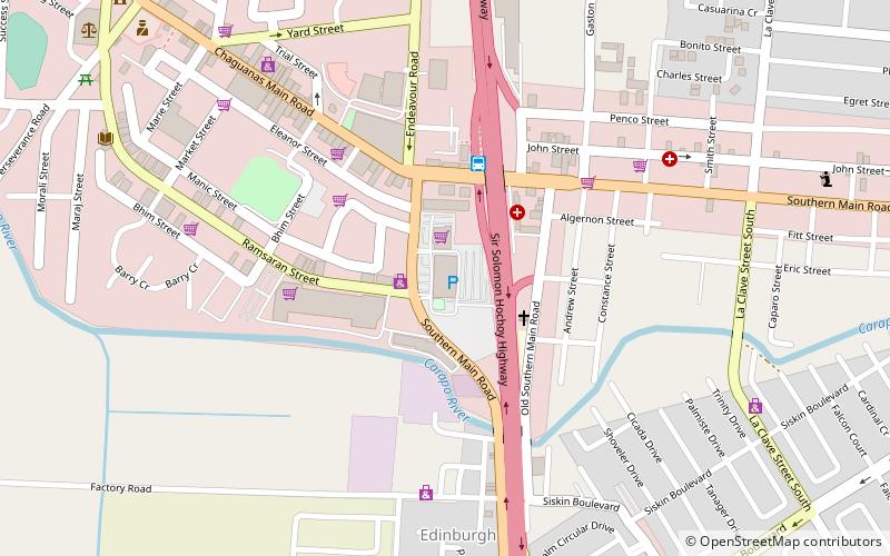 mid centre mall chaguanas location map