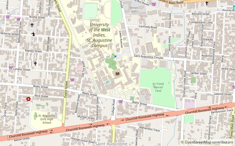 Alma Jordan Library location map