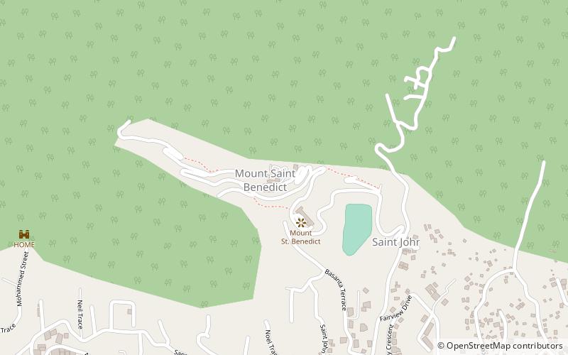 Mount Saint Benedict location map